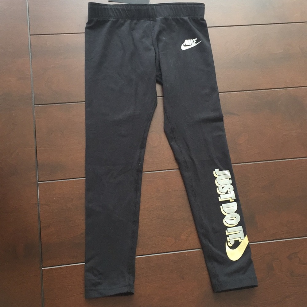 Nike Girls Sz S black leggings new